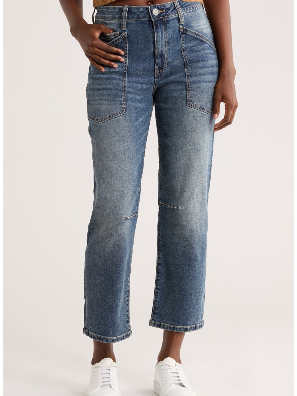 Kut from the Kloth Blue High-Rise Shay Barrel Jeans